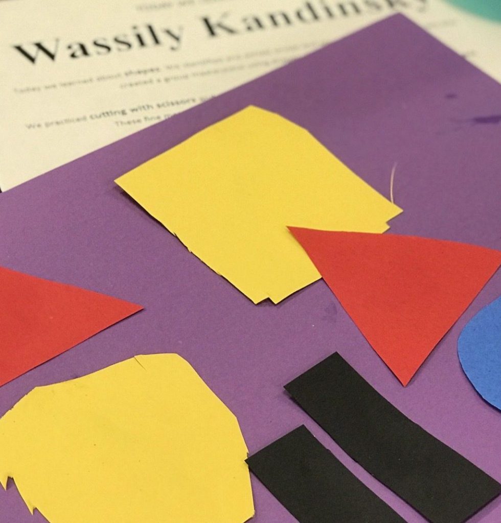 kandinsky process art for toddlers and preschoolers