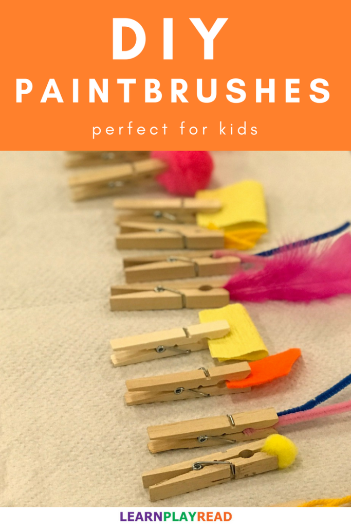 How to make your own paintbrushes for toddlers and preschoolers