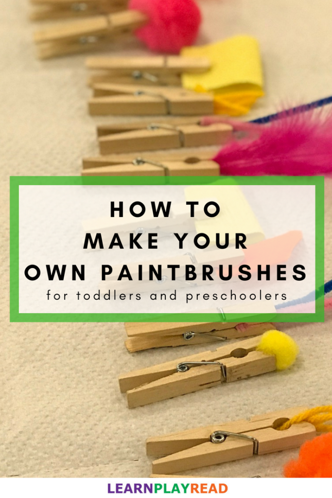 How To Make Your Own Paintbrushes for Toddlers and Preschoolers