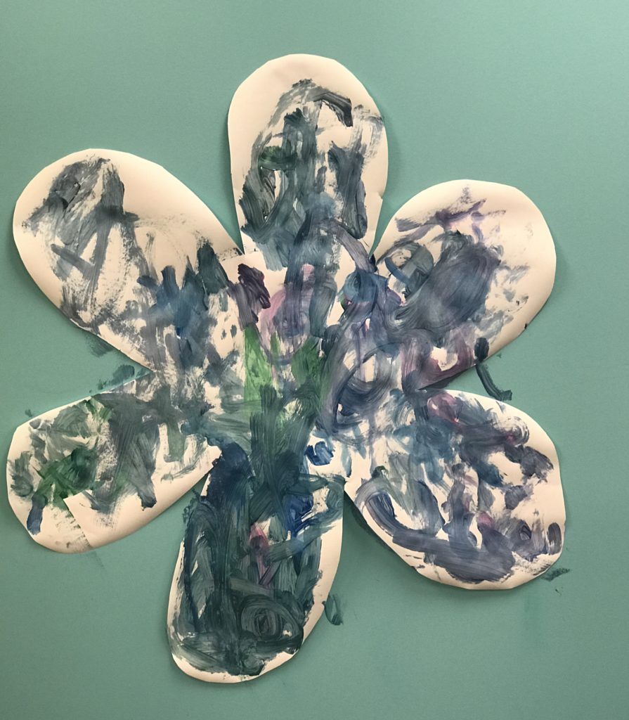 Georgia O'Keeffe Flower Bouquet Craft for Toddlers and Preschoolers