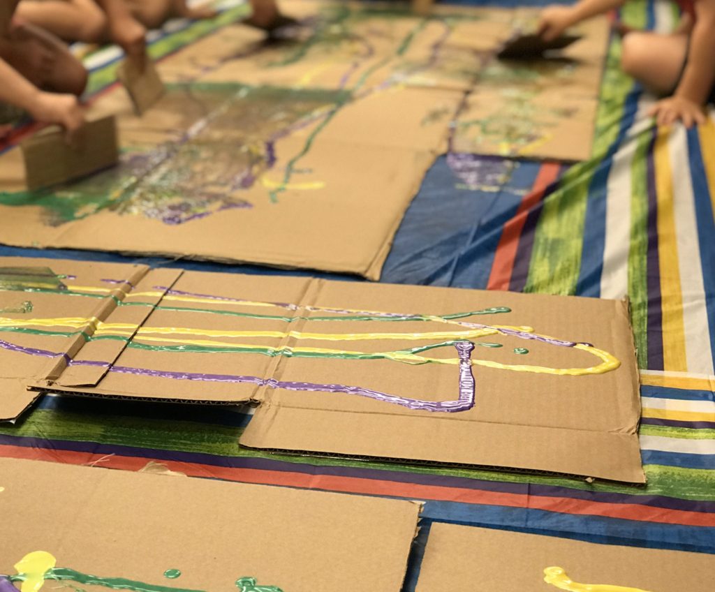 How to Paint Using a Squeegee With Preschoolers: Like Gerhard Richter