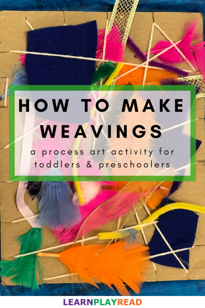 How to make weavings: a process art activity for toddlers and preschoolers