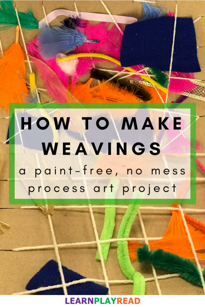 How To Make Weavings: A Paint-Free, No Mess Process Art Project
