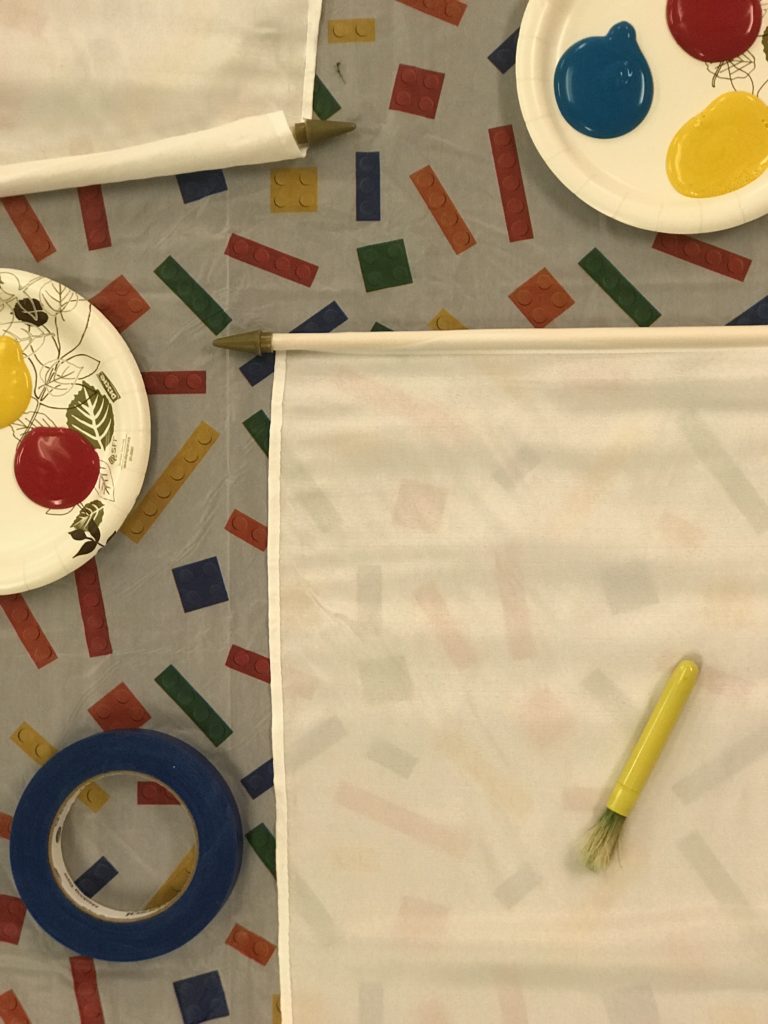 How to Make Betsy Ross Inspired Flags with toddlers and preschoolers