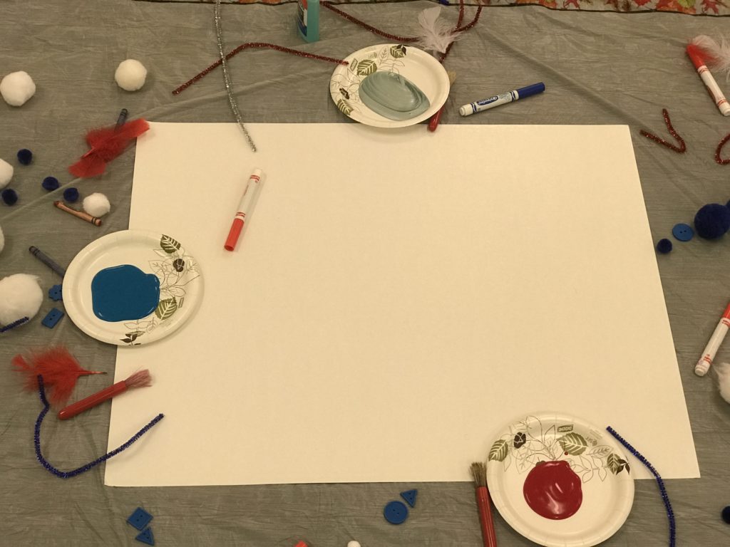 How to Make Betsy Ross Inspired Flags with toddlers and preschoolers