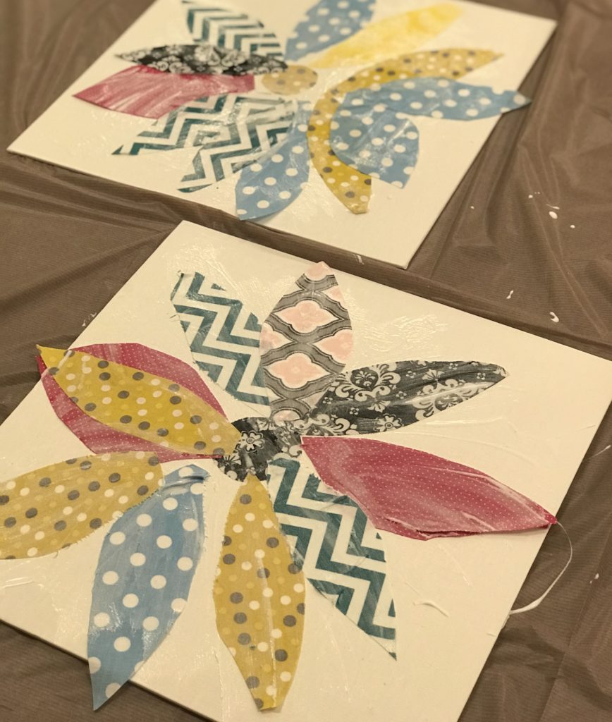 How to Make Fabric Flower Collages With Toddlers and Preschoolers