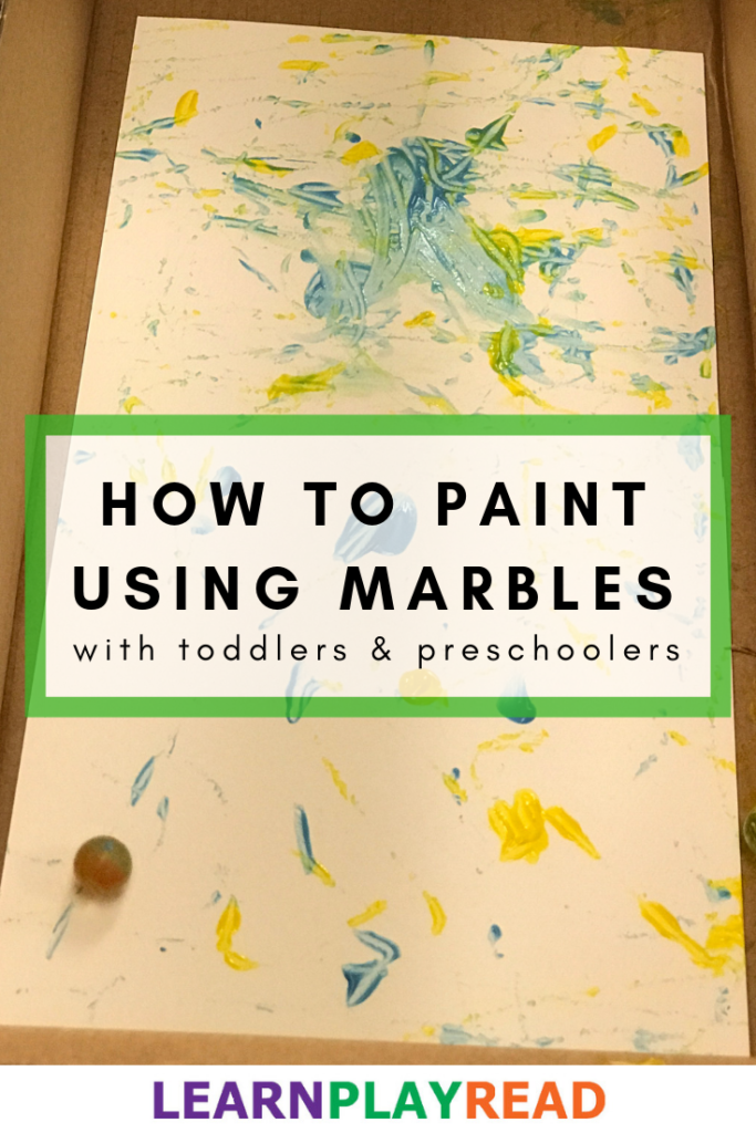 How to Paint Using Marbles with Toddlers and Preschoolers
