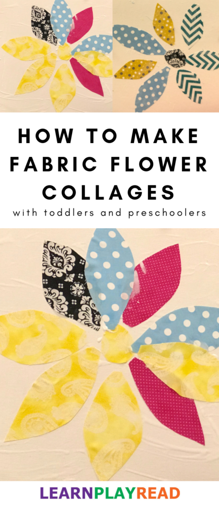 How to Make Fabric Flower Collages With Toddlers and Preschoolers