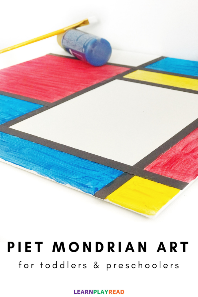 Piet Mondrian Art for Toddlers and Preschoolers