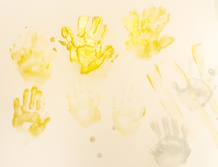 How to Make Richard Long Hand Print Art with Kids