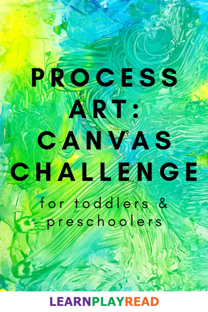 Group Process Art for Toddlers and Preschoolers: Canvas Challenge