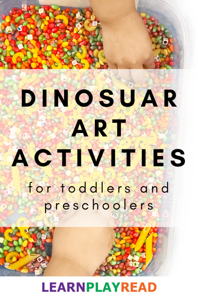 Dinosaur Fossil Art Activities for Toddlers and Preschoolers