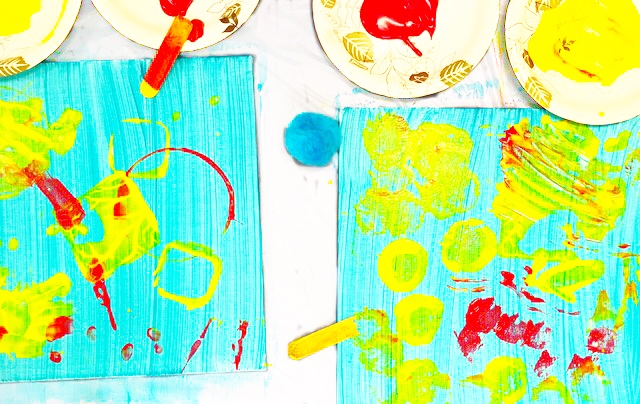 Practice Shapes Using Art: Process Art for Toddlers and Preschoolers