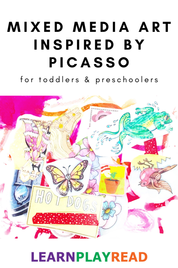 Mixed Media Art for Toddlers and Preschoolers - Inspired by Pablo Picasso