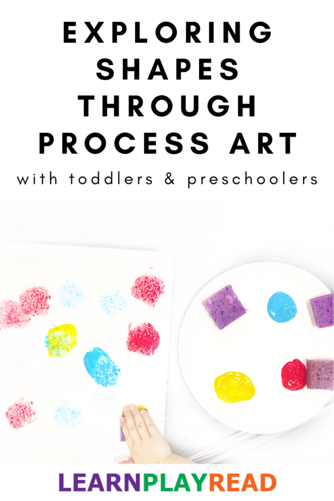 Exploring Shapes through Process Art with Toddlers and Preschoolers