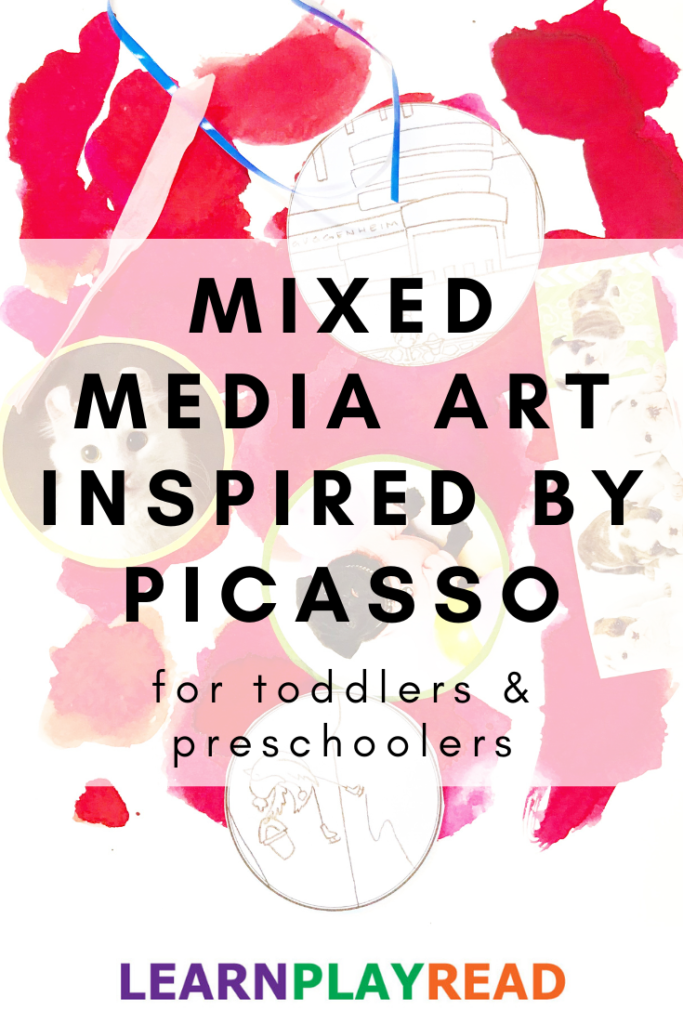 Mixed Media Art for Toddlers and Preschoolers - Inspired by Pablo Picasso