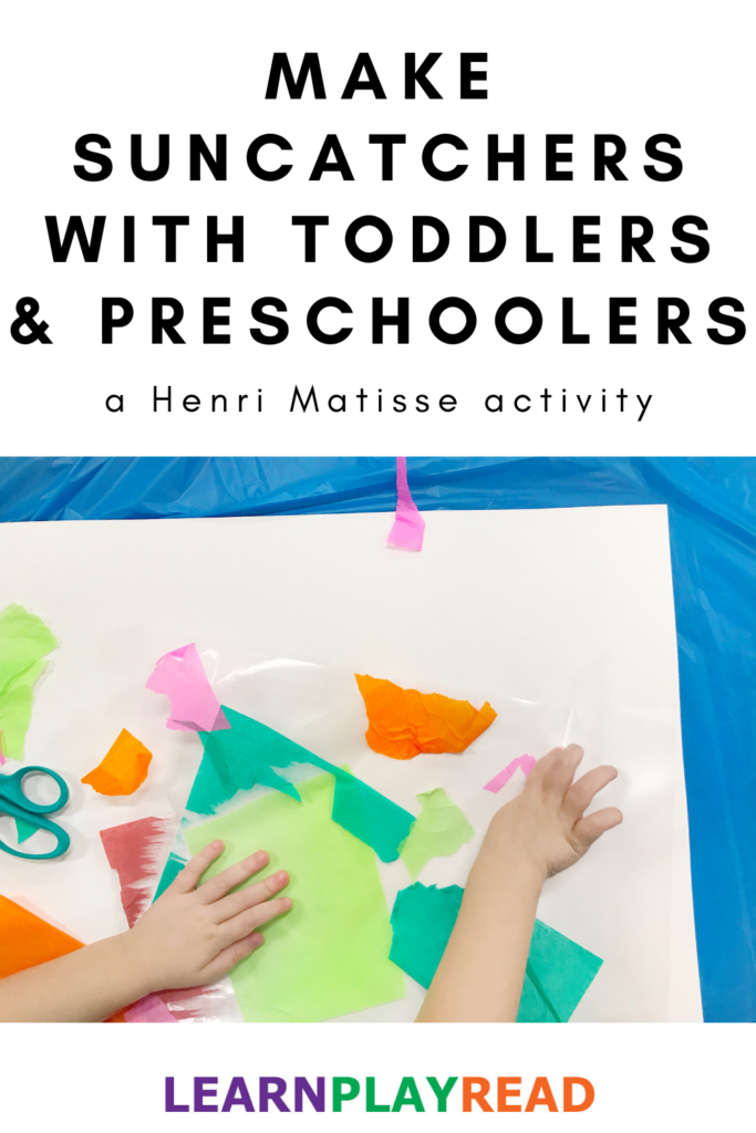 Make Suncatchers with Toddlers and Preschoolers: A Henri Matisse Activity