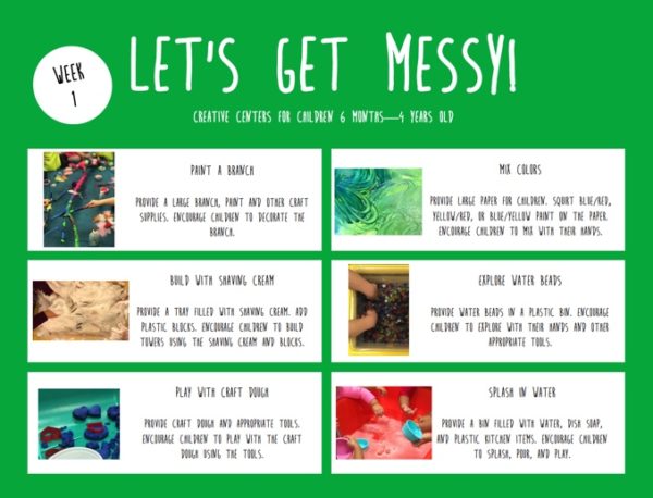 Let's Get Messy! Sensory Play Activities