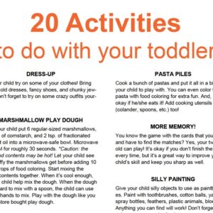 20 Activities to do with your toddler