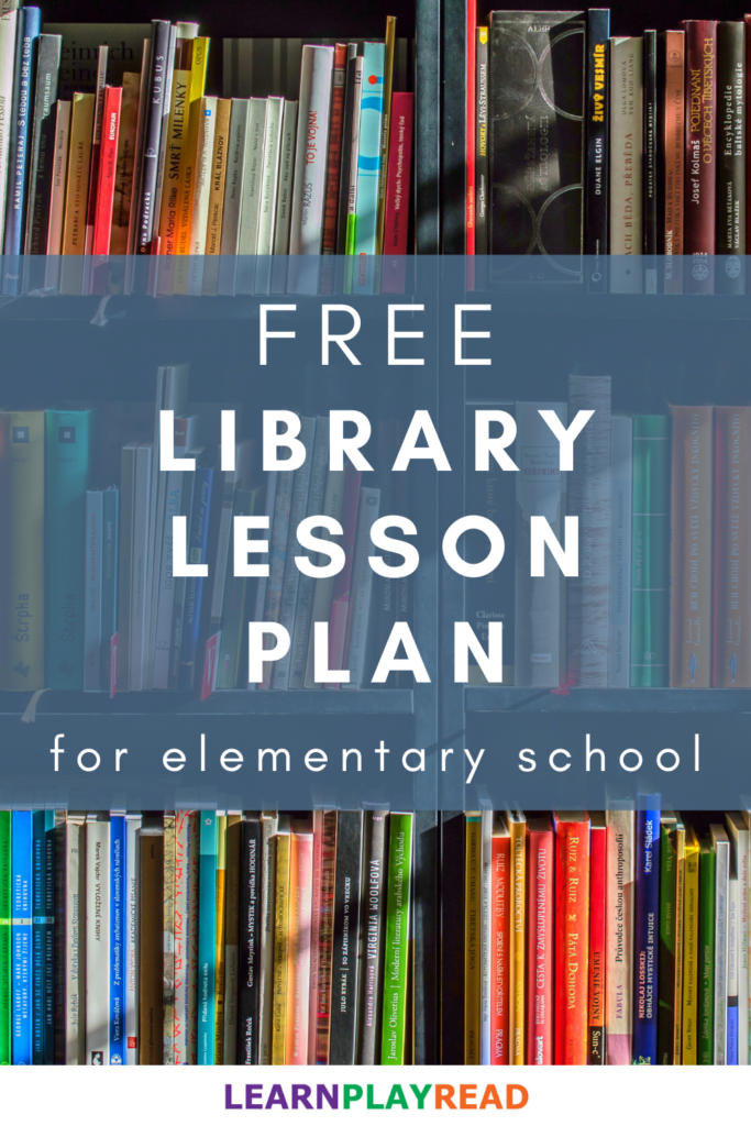 elementary school library lesson plan 